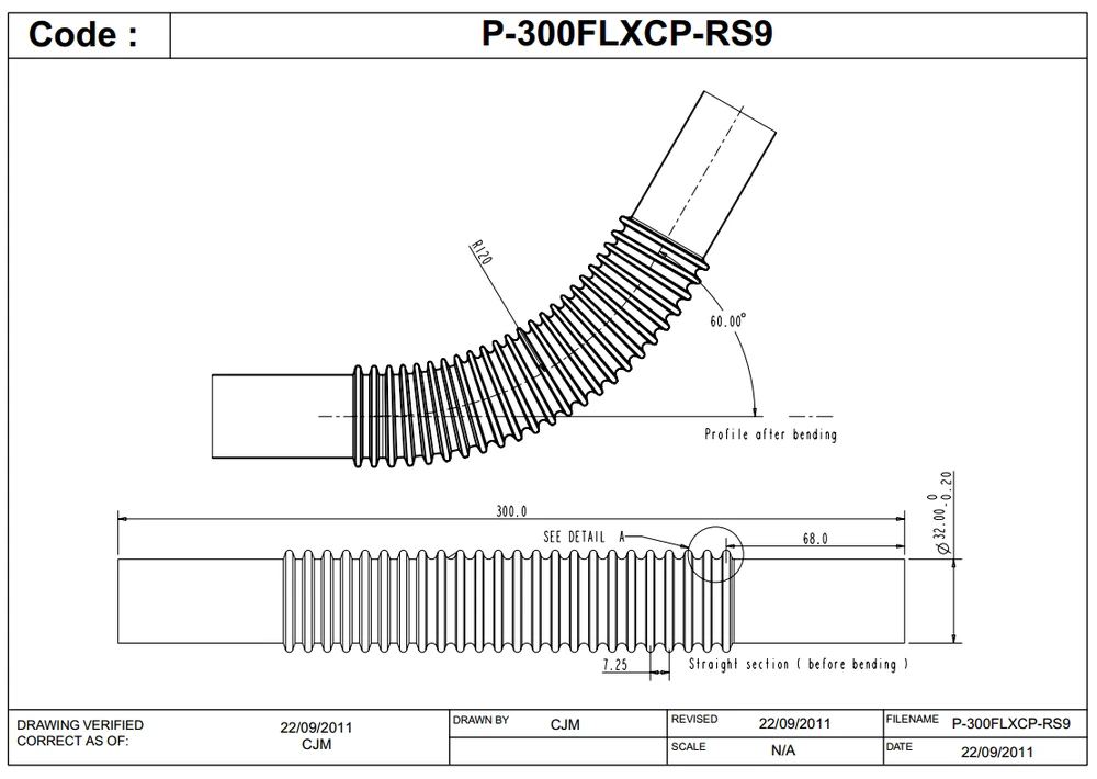 McAlpine prailgintuvas lankstus 32x32mm chromas (RS9)