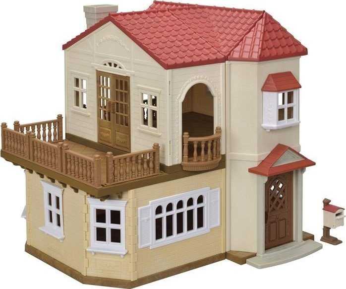 Sylvanian Families Raudonojo stogo kaimo namas Miniatiūrinis triušių namelis