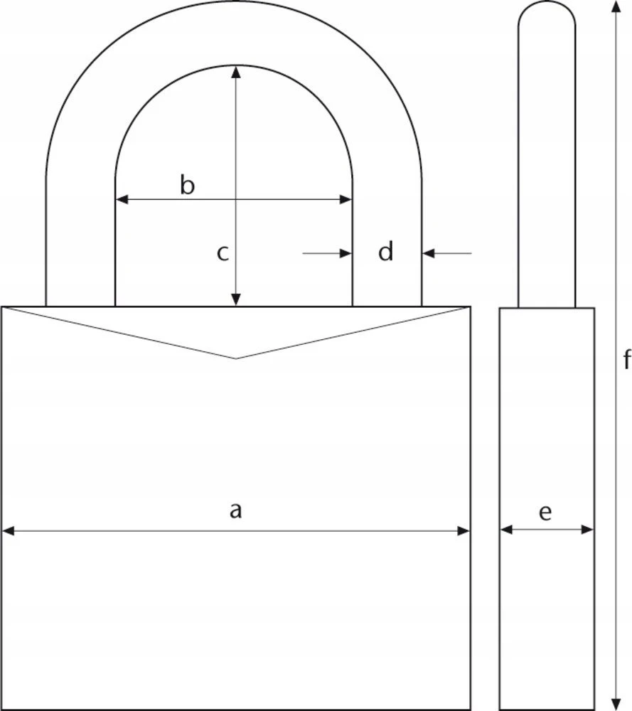 Pakabinama spyna Abus 70IB/50, 55 x 76 mm
