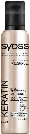Syoss keratininės plaukų putos, 250 ml