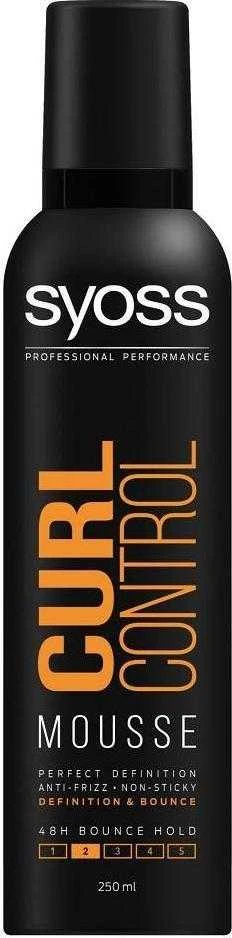 Syoss Curl Control Mousse plaukų putos moterims, 250 ml
