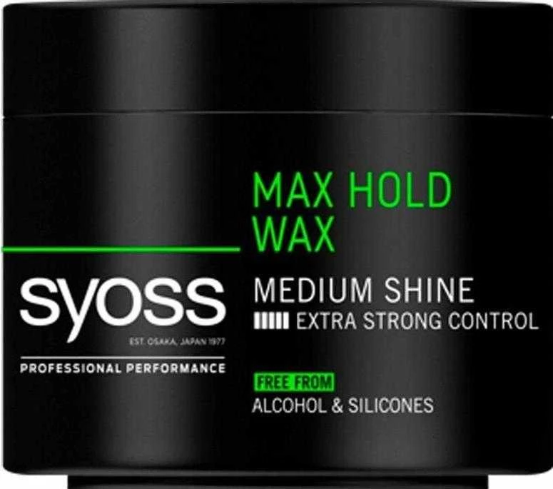 Syoss Max Hold Wax Medium Shine formavimo vaškas 150ml