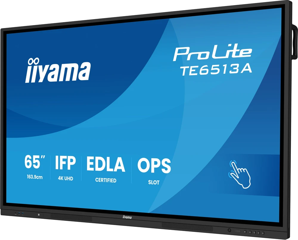 Monitorius Iiyama TE6513A-B2AG 65IN UHD IR 40P - TOUCH AG WITH INTERACTIVE ANDROI