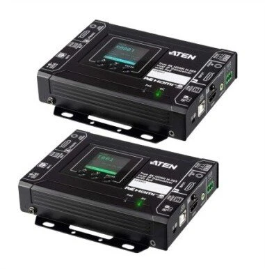 System przekazu sygnału AV Aten Nadajnik-odbiornik HDMI Over IP obsługujący prawdziwe 4K VE8662