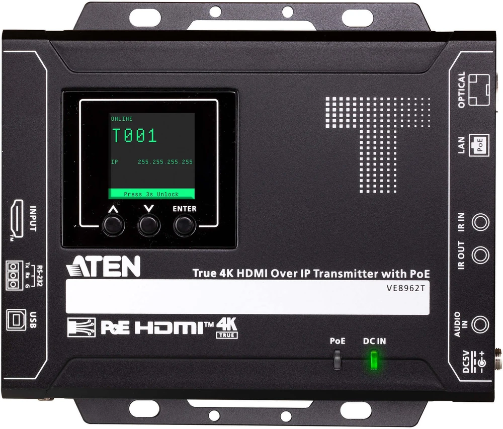System przekazu sygnału AV Aten True 4K HDMI over IP (VE8962T-AT)