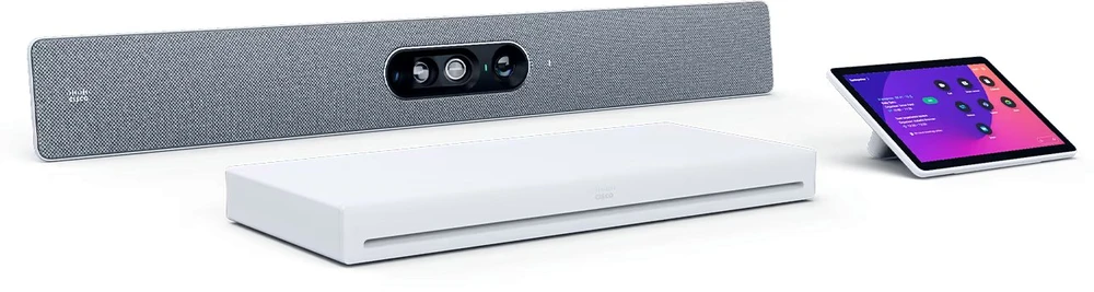 System przekazu sygnału AV Cisco Webex Room Kit EQ Vision PTZ Rinkinys do wideokonferencji ( Webex Codec EQ, Room Vision PTZ, Webex Room Navigator) - Webex Certified, Certyfikowany do pomieszczeń Microsoft Teams