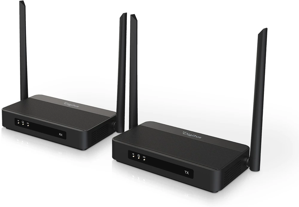 Assmann Electronic DIGITUS 4K Wireless HDMI KVM Extender Set 100 m HDMI - HDMI 4K/60 Hz Ultra Low Latency