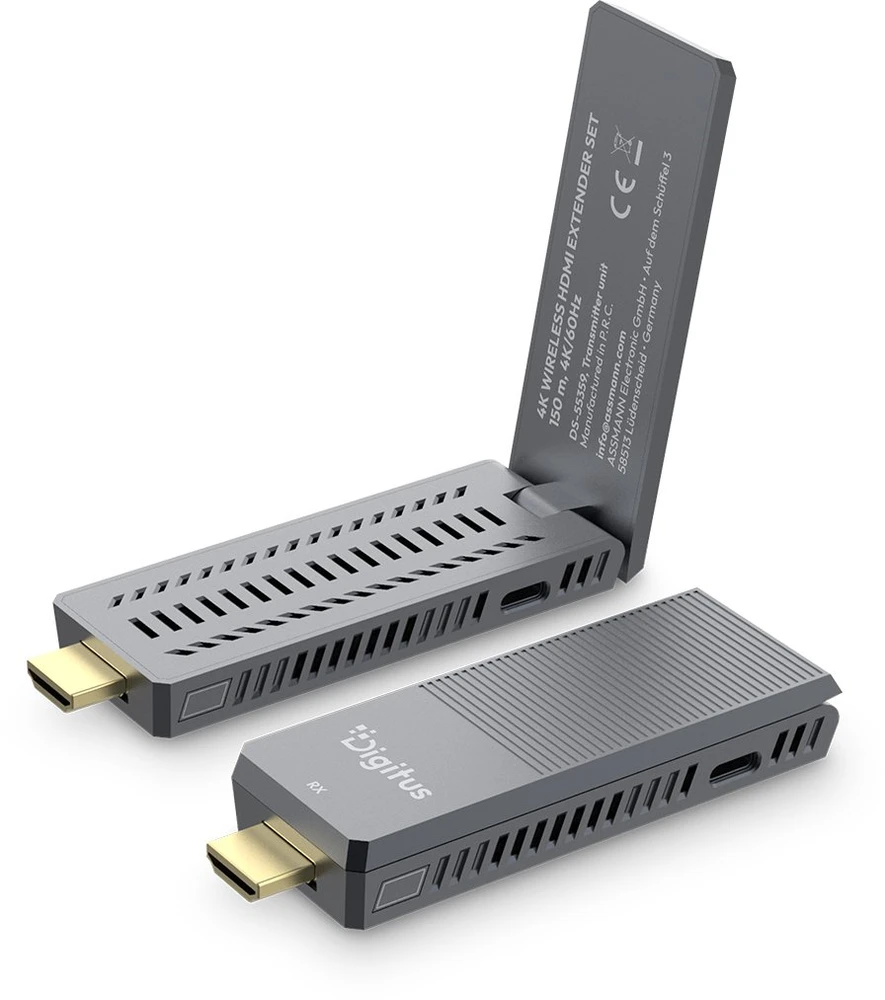 Digitus 4K Wireless HDMI Extender Set, 150 m, 4K/60Hz | DS-55359