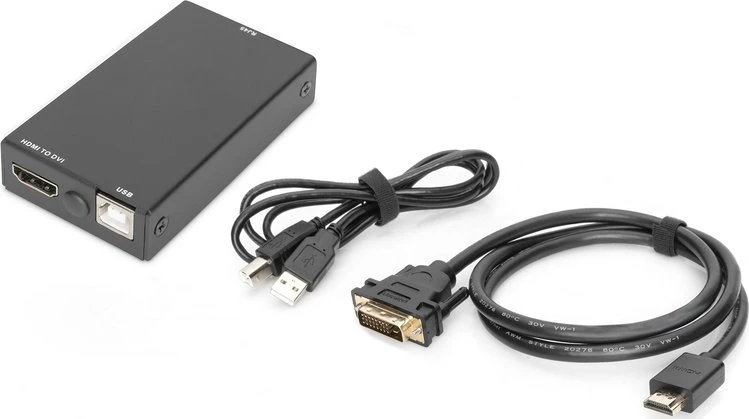 System przekazu sygnału AV Digitus DIGITUS DVI-Dongle für modulare KVM-Konsolen, RJ45 auf DVI