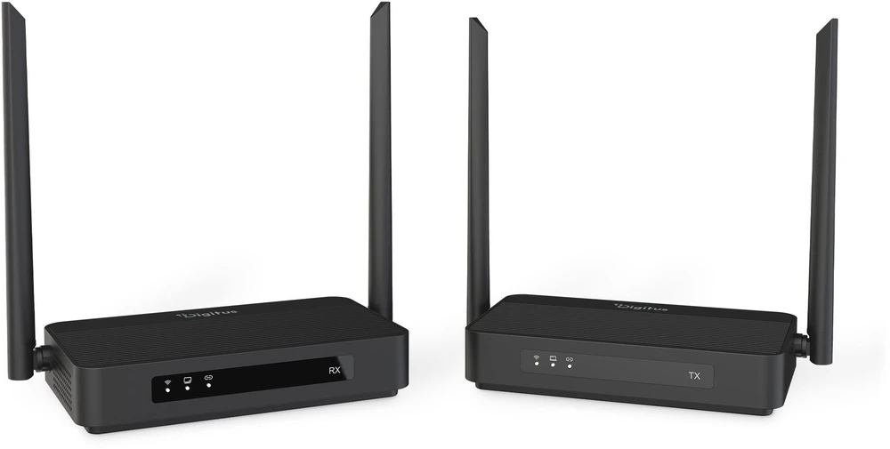 Assmann Electronic DIGITUS 4K Wireless HDMI KVM Extender Set 100 m HDMI - HDMI 4K/60 Hz Ultra Low Latency