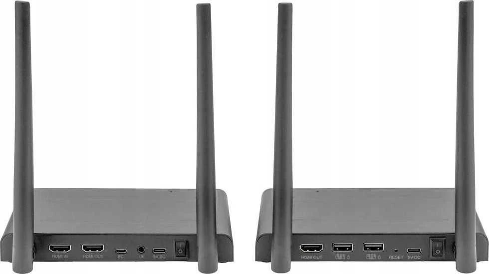 Assmann elektroninis DIGITUS 4K belaidis HDMI prailginimo / skirstytuvo rinkinys 1x4 200m 1x TX 1x RX