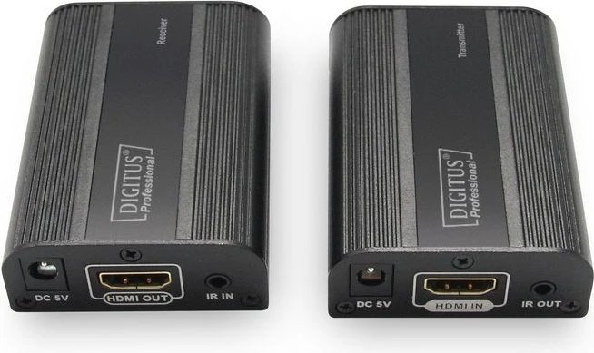 Assmann Electronic DIGITUS 4K HDMI plėtiklio rinkinys HDMI 2.0 30/60m per tinklo kabelį Cat 6 6a 7 UHD 4K2K/60Hz