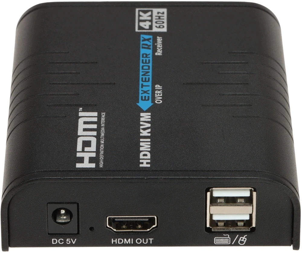 Opti AV signalo perdavimo sistema IMTUVAS EXTENDERA Delta Multimedia (HDMI+USB-EX-120-4K-PRO-V2/RX)