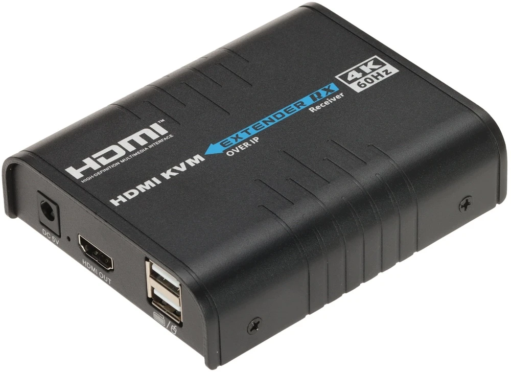 Opti AV signalo perdavimo sistema IMTUVAS EXTENDERA Delta Multimedia (HDMI+USB-EX-120-4K-PRO-V2/RX)