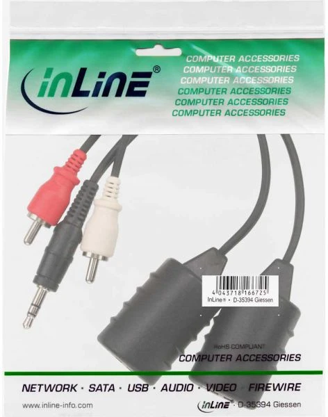AV signalo perdavimo sistema InLine audio per LAN Ethernet tinklą – RJ45, rinkinys (89003)