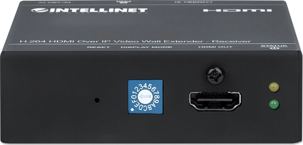 System przekazu sygnału AV Intellinet Network Solutions Intellinet 208345, 1920 x 1080 pikselių, AV receiver, 500 m, Juodas, HDCP