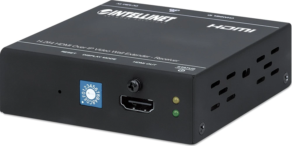 System przekazu sygnału AV Intellinet Network Solutions Intellinet 208345, 1920 x 1080 pikselių, AV receiver, 500 m, Juodas, HDCP