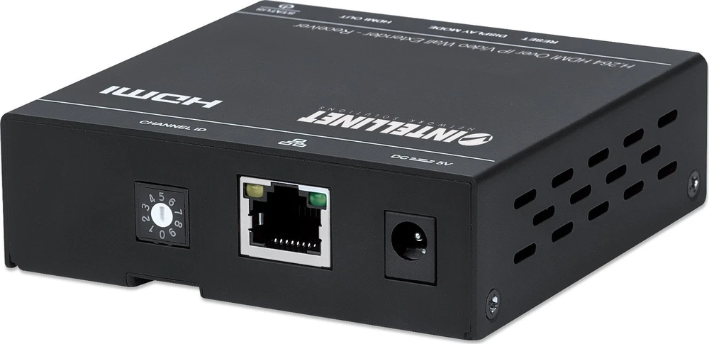 System przekazu sygnału AV Intellinet Network Solutions Intellinet 208345, 1920 x 1080 pikselių, AV receiver, 500 m, Juodas, HDCP