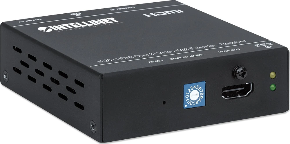 System przekazu sygnału AV Intellinet Network Solutions Intellinet 208345, 1920 x 1080 pikselių, AV receiver, 500 m, Juodas, HDCP