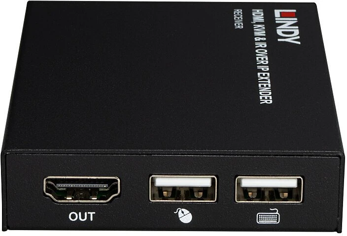 AV Išplėtiklis - LINDY HDMI KVM IR per IP Išplėtiklis 1920x1080@60Hz