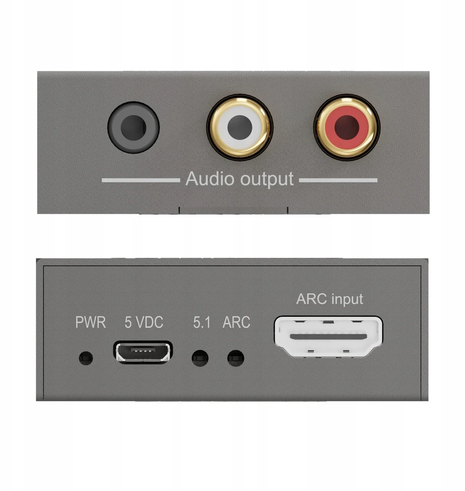 „Marmitek Connect ARC13“ AV perdavimo sistema, 5 V, 55 mm, 70 mm, 20 mm, 80 g, HDMI, RCA, USB A tipo į Micro USB B tipo