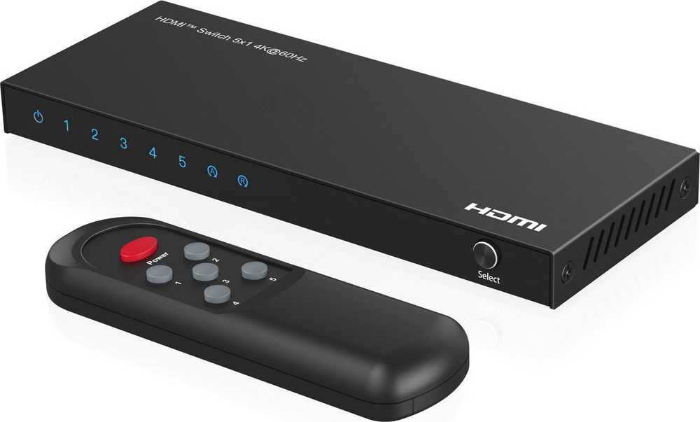 „MicroConnect MC-HDMISWITCH0501-4K AV signalo perdavimo sistema, vaizdo jungiklis“