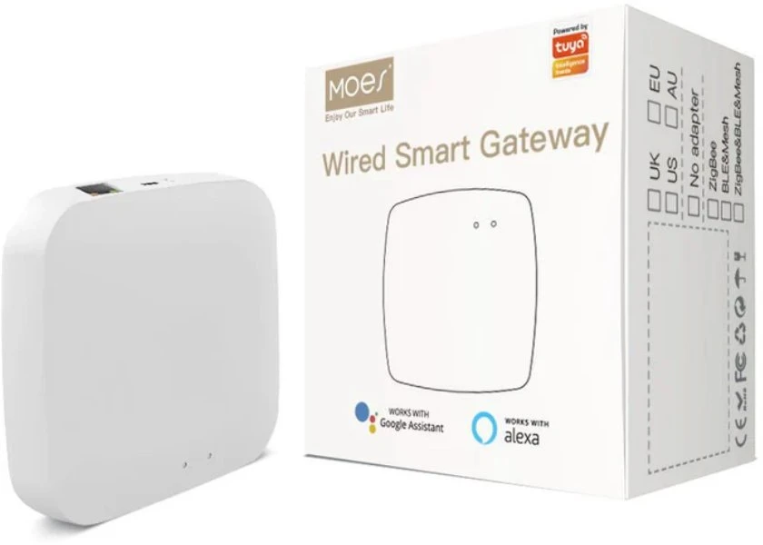 Moes TUYA sistemos laidinė ZigBee - LAN stotelė BRIDGE RJ45