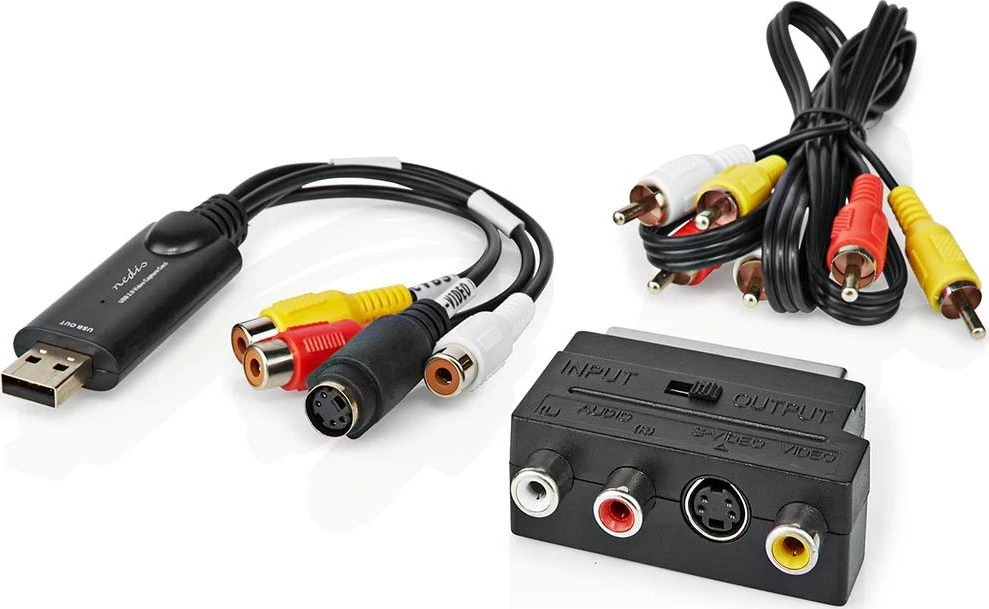 Nedis Keitiklis - analoginio vaizdo į skaitmeninį - SCART/RCA/S-Video - USB 2.0