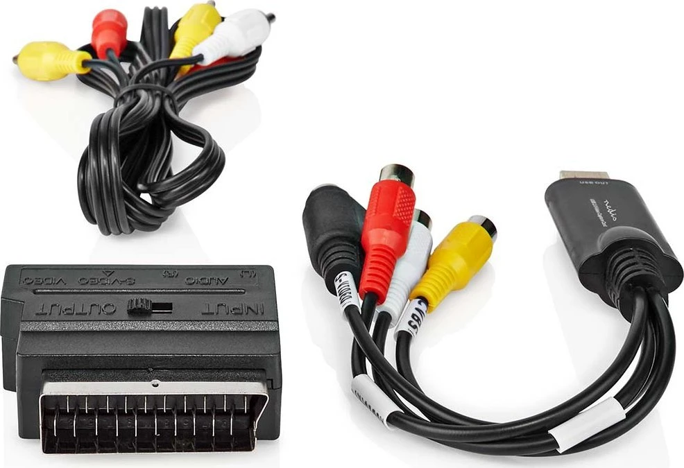 Nedis Keitiklis - analoginio vaizdo į skaitmeninį - SCART/RCA/S-Video - USB 2.0