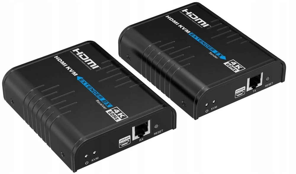 AV signalo perdavimo sistema „PremiumCord PREMIUMCORD HDMI“ prailginimo kabelis 120 m 4K@60Hz per IP juodas