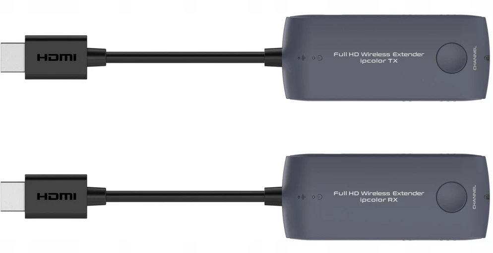 PREMIUMCORD HDMI belaidis plėtiklis, mini, FULL HD 1080p 20 m atstumu, pilka