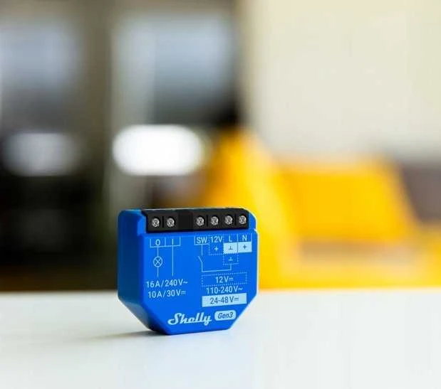Shelly 1 Gen3 1 kanalo relė 16A (Wifi, Bluetooth)