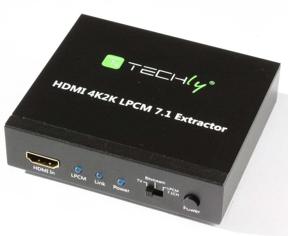Techly IDATA HDMI-EA74K garso keitiklis Juoda
