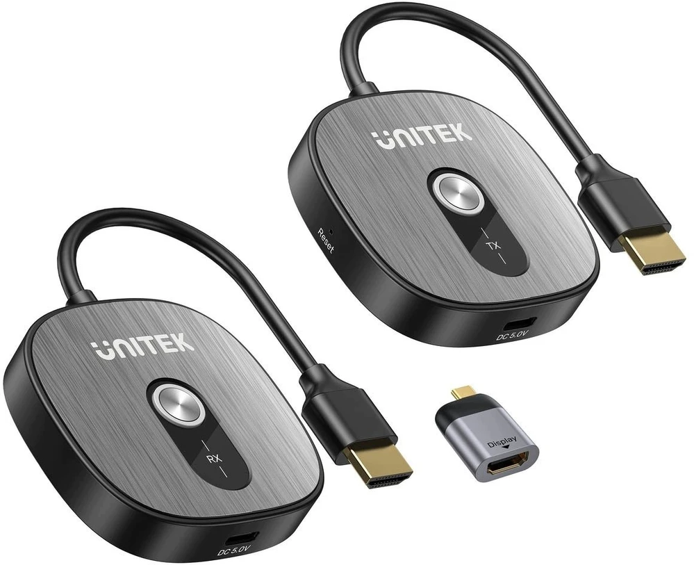UNITEK WIRELESS TRANSMITTER HDMI 4K & RECEIVER KIT