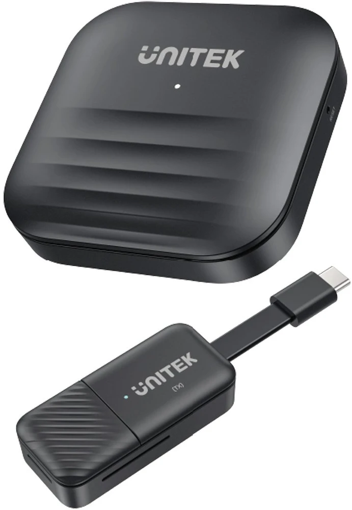 UNITEK V1184A01 AV extender AV transmitter & receiver Juodas