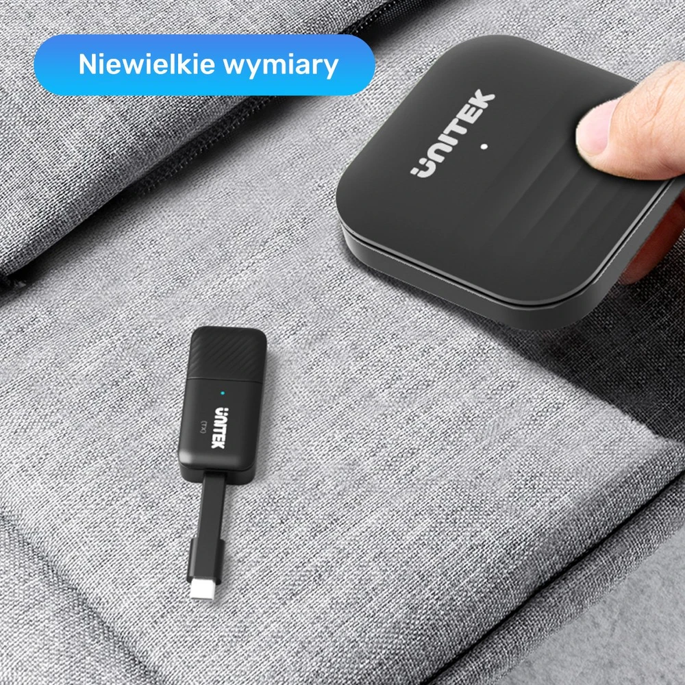 UNITEK V1184A01 AV extender AV transmitter & receiver Juodas