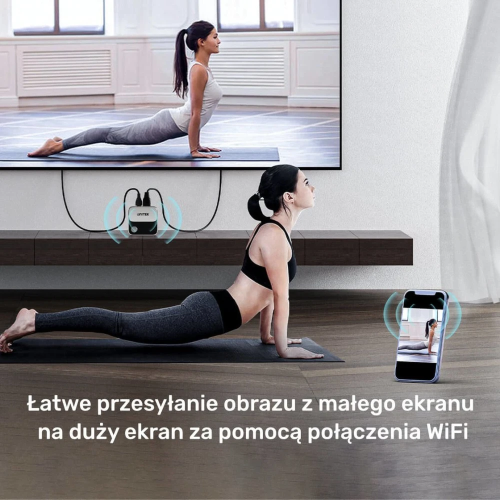 Unitek Wireless HDMI 4K 60Hz siųstuvas, diapazonas iki 8m