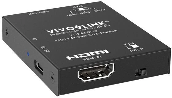 AV signalo perdavimo sistema VivoLink 18G HDMI 5 voltų EDID valdymas (VLHDMICTL3)