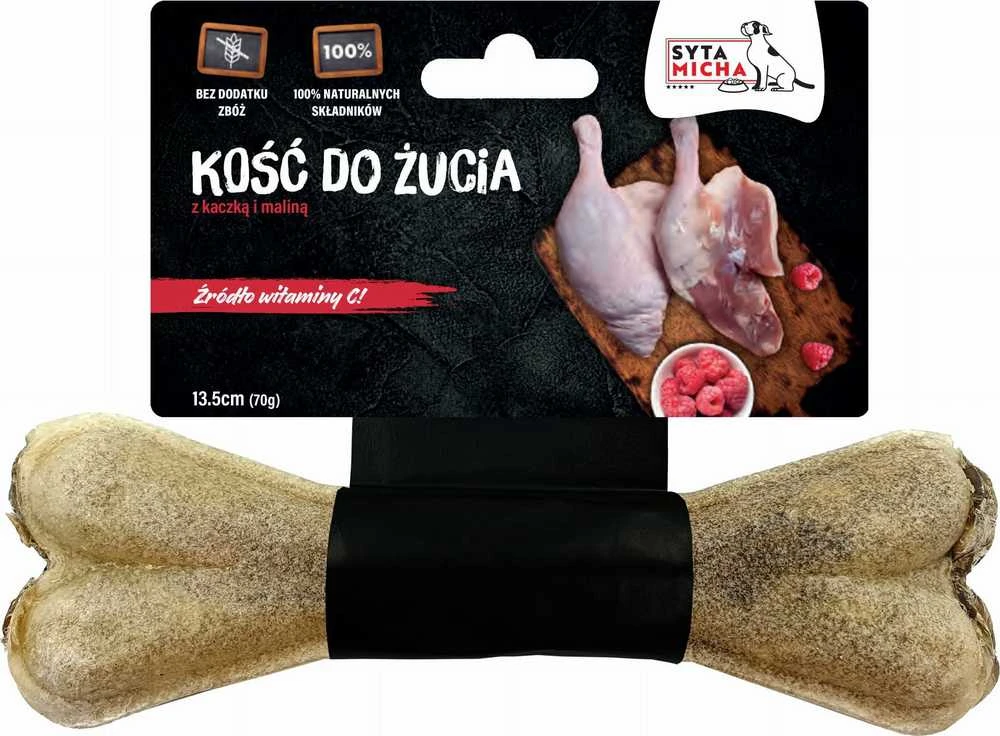 SYTA MICHA Antis su avietėmis - skanėstas šunims - 13,5 cm