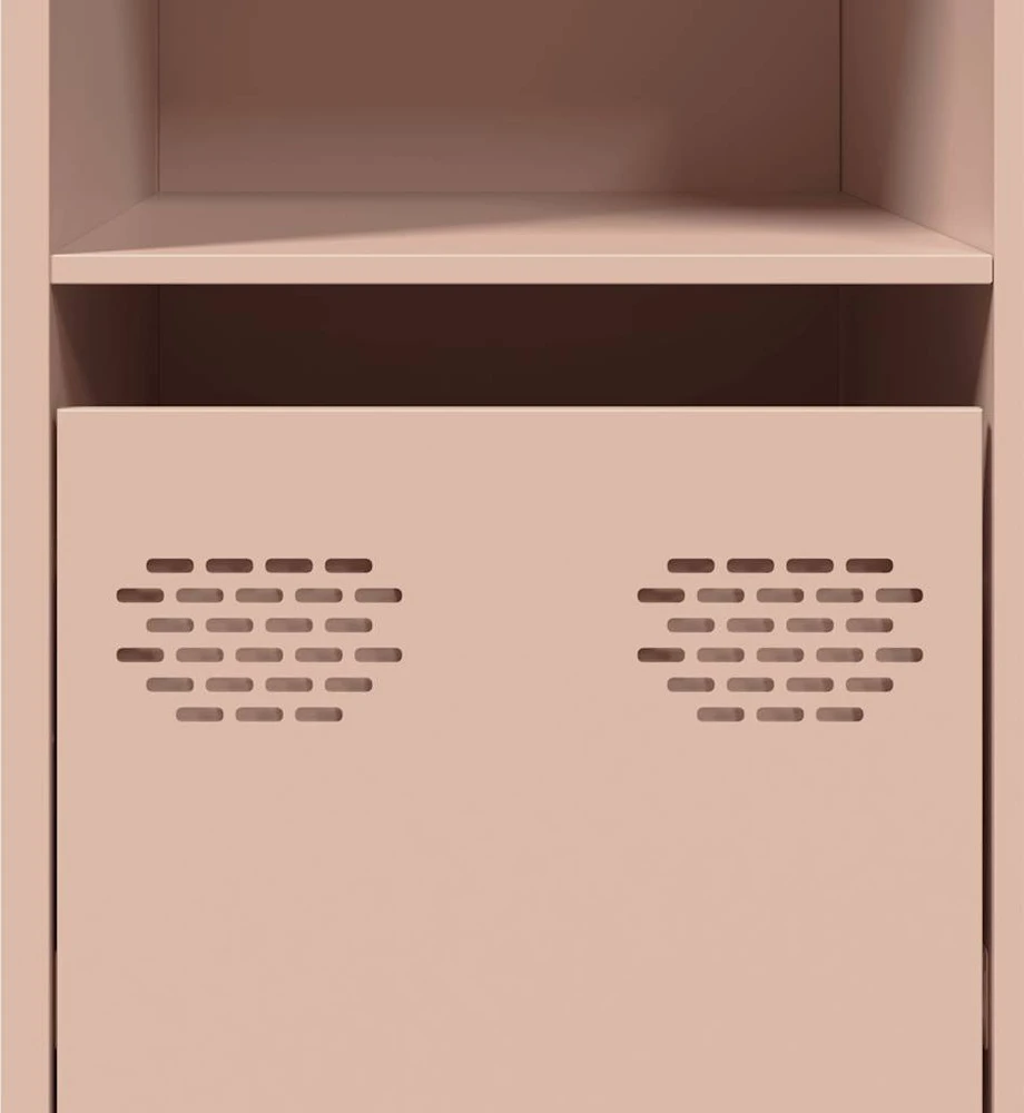 Šoninė spintelė, rožinė, 135x39x73,5cm, plienas