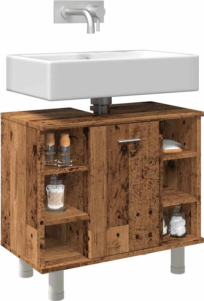 Vonios spintelė Old Wood 60x32x53,5 cm Engineered Wood