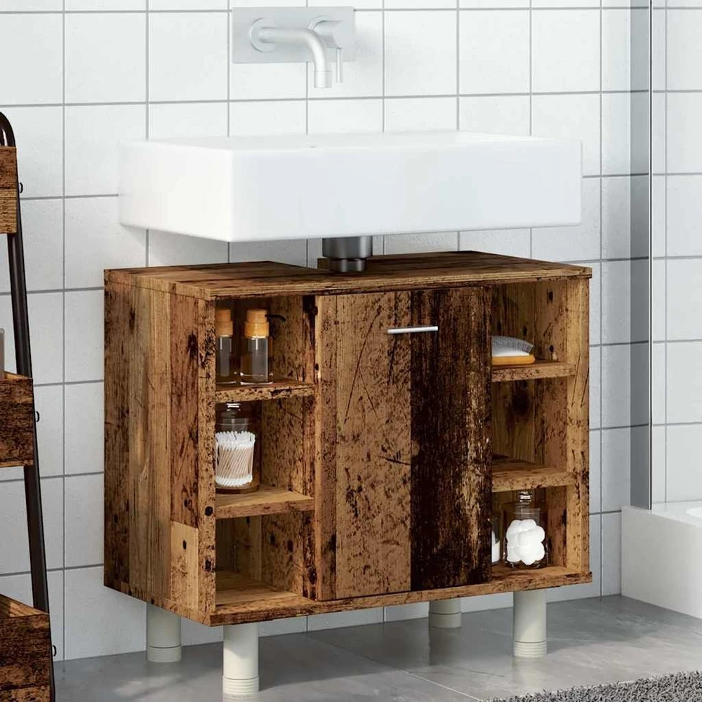 Vonios spintelė Old Wood 60x32x53,5 cm Engineered Wood