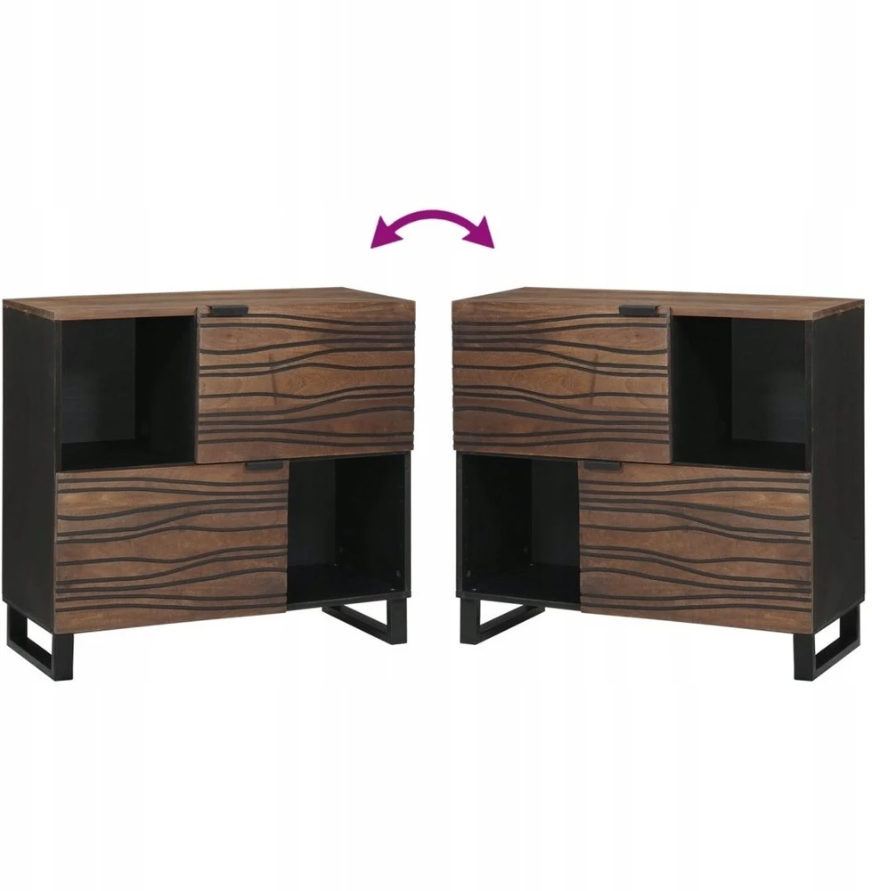 Bufetas Ruda 80 x 33 x 75 cm mango medienos masyvas