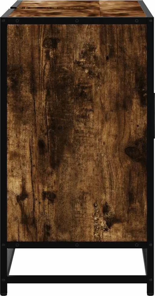 Vonios spintelė praustuvui, dūminio ąžuolo, 80x33x60cm, mediena