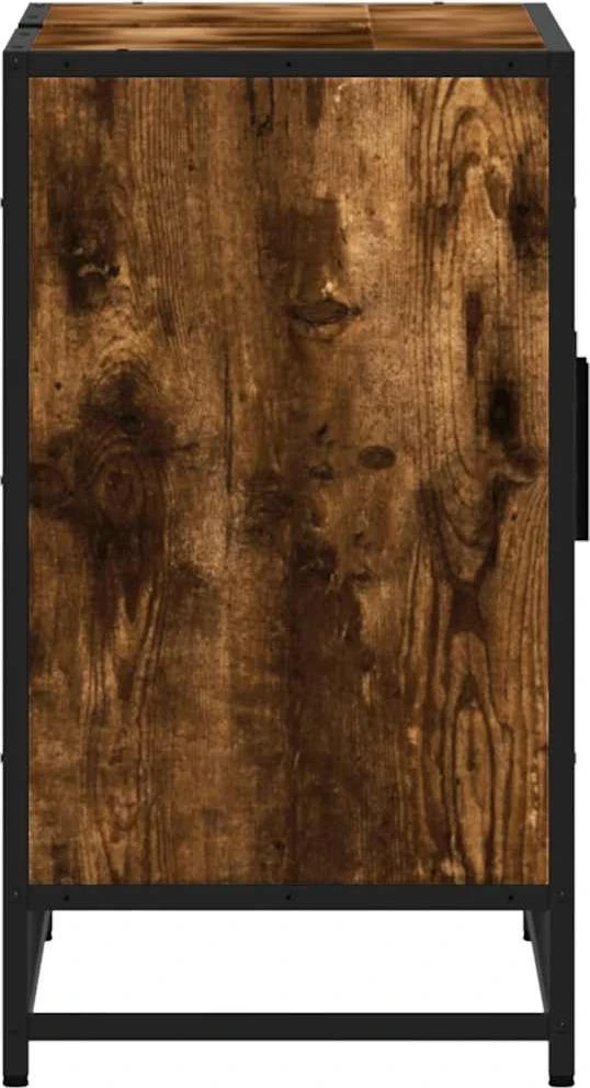 Vonios kambario spintelė, dūminio, 90x33x60 cm, mediena