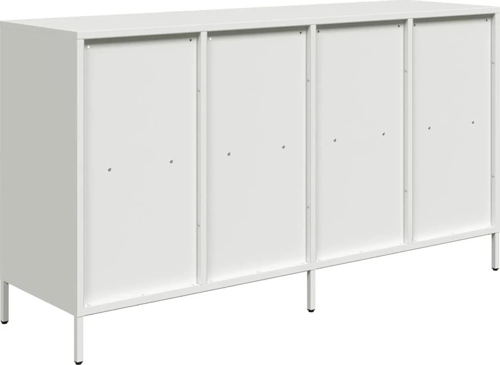 Šoninė spintelė, balta, 135x39x73,5cm, plienas