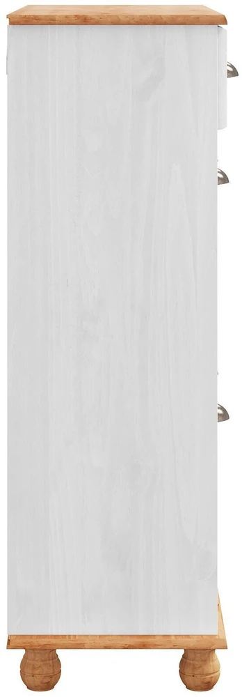 Batu skrynia ASKIM Balta 85 x 35 x 108 cm Kietos pušies mediena