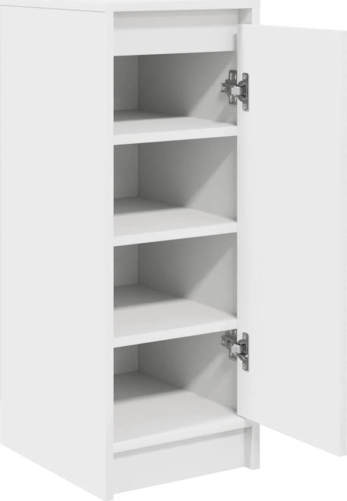Spintelė batams, baltos spalvos, 29,5x34x76cm, apdirbta mediena