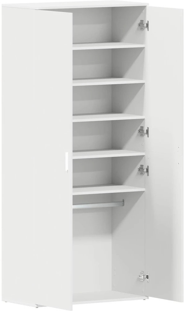 Batu skrynia 80 x 39 x 178 cm Apdirbta mediena Balta