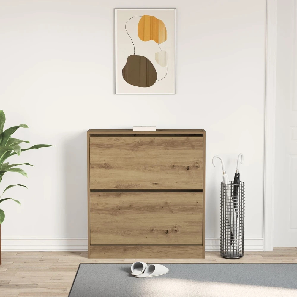 Batu skrynia 80 x 21 x 87,5 cm Apdirbta mediena Rūkyta ąžuolas